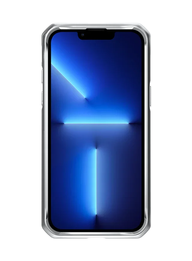 Itskins Hybrid Glass iPhone 13 Pro Cover - Silver - Tashqila Itskins Hybrid Glass iPhone 13 Pro Cover - Silver - Tashqila